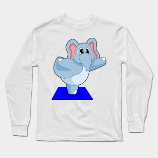 Elephant Yoga Fitness Gymnastics Long Sleeve T-Shirt